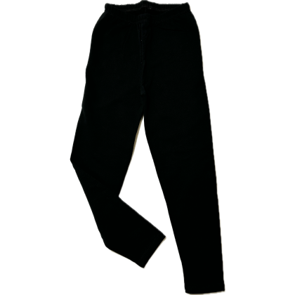 Legginsy bawełniane długie GREMTEX - OCIEPLANE - CZARNE